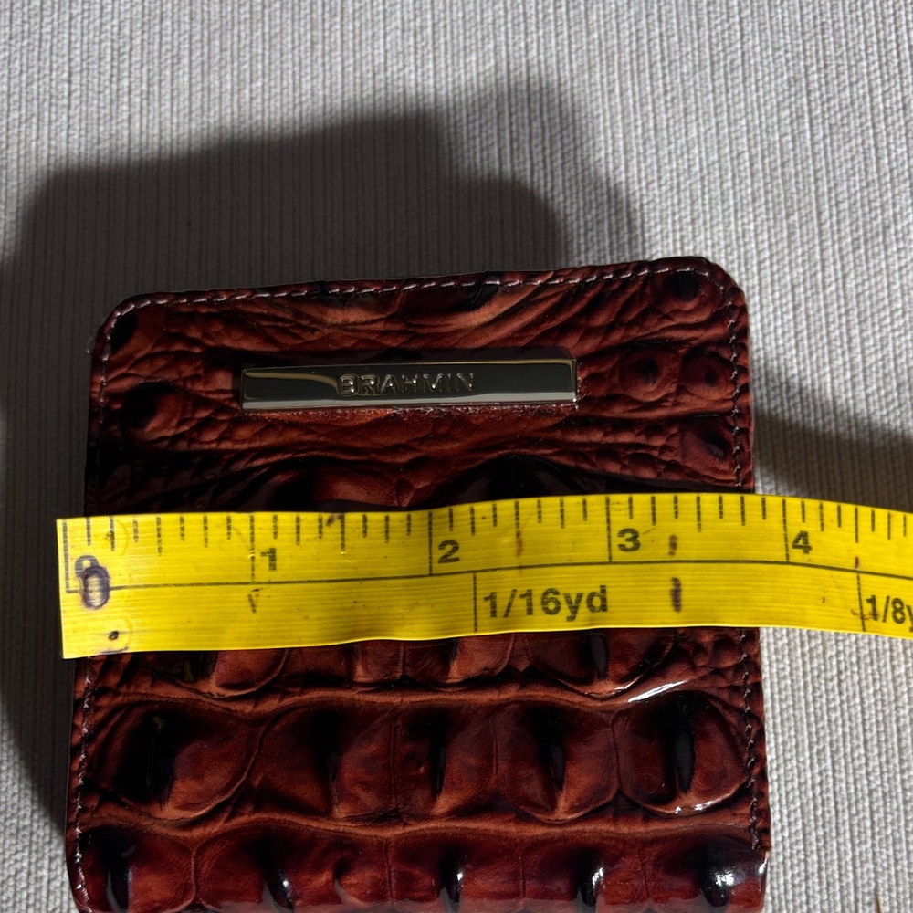 BRAHIM Ady Pecan Melbourne leather mini suri wallet - Picture 4 of 9